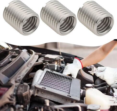 eMagTech 10 قطعة M10x1.25 ذكر إلى M8x1.25 أنثى تحويل المخفض الجوز الفولاذ المقاوم للصدأ للسيارات مصابيح الآلات الصناعية in Saudi Arabia
