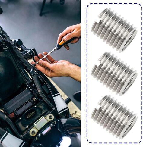 eMagTech 10 قطعة M10x1.25 ذكر إلى M8x1.25 أنثى تحويل المخفض الجوز الفولاذ المقاوم للصدأ للسيارات مصابيح الآلات الصناعية in Saudi Arabia