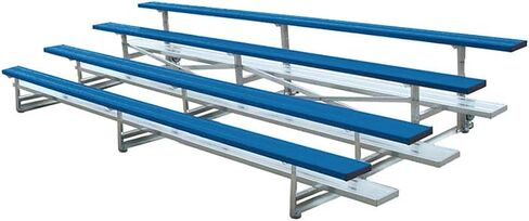 4 Row 21 ft. Low Rise Bleacher, Blue in Saudi Arabia
