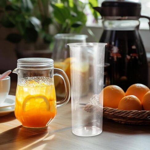 Juice Jar with Acrylic Fruit Infuser and Ice Core 9-Inch Beverage Dispenser for Home Party and Commercial Use in Saudi Arabia