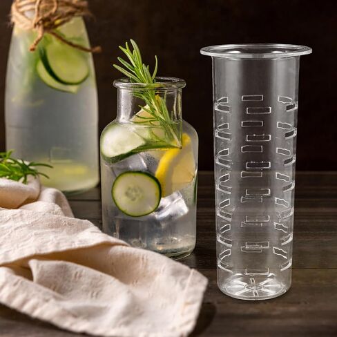 Juice Jar with Acrylic Fruit Infuser and Ice Core 9-Inch Beverage Dispenser for Home Party and Commercial Use in Saudi Arabia