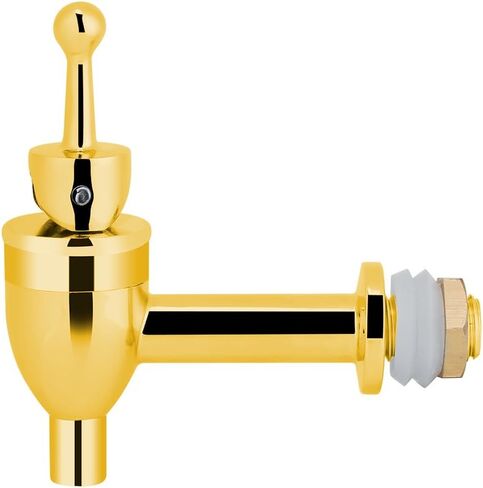 Spigot For Beverage Dispenser,Push Style Faucet For Beverage Dispenser Spigot,Drink Dispenser Replacement Spigot For Wine Beer Barrel Beverage For Home Accessories (Gold 12mm), #-02 in Saudi Arabia