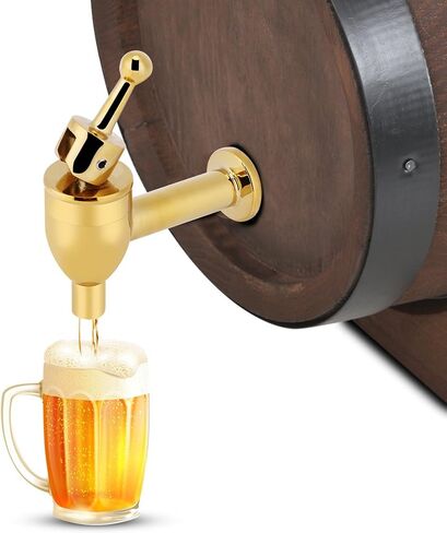 Spigot For Beverage Dispenser,Push Style Faucet For Beverage Dispenser Spigot,Drink Dispenser Replacement Spigot For Wine Beer Barrel Beverage For Home Accessories (Gold 12mm), #-02 in Saudi Arabia