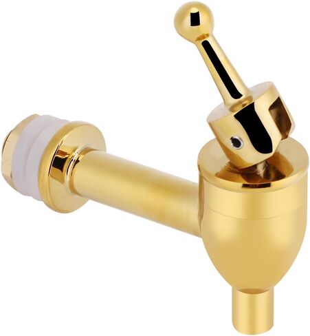 Spigot For Beverage Dispenser,Push Style Faucet For Beverage Dispenser Spigot,Drink Dispenser Replacement Spigot For Wine Beer Barrel Beverage For Home Accessories (Gold 12mm), #-02 in Saudi Arabia
