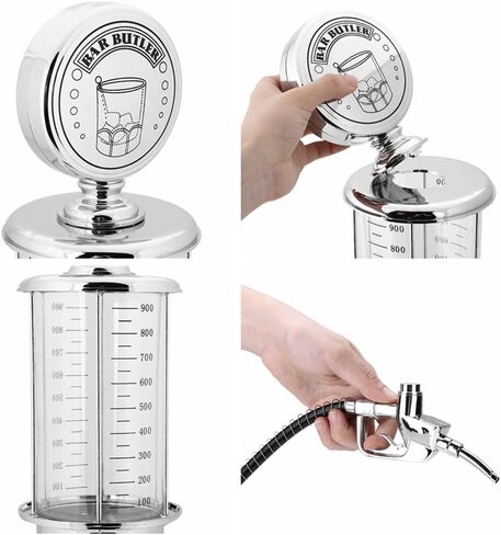 Pump Liquor Dispenser, 1000cc Capacity Single Gun Beer Beverage Dispenser Container, Wine Dispenser Gun Accessories, for Bars Hotels Tea Houses KTV Family in Saudi Arabia