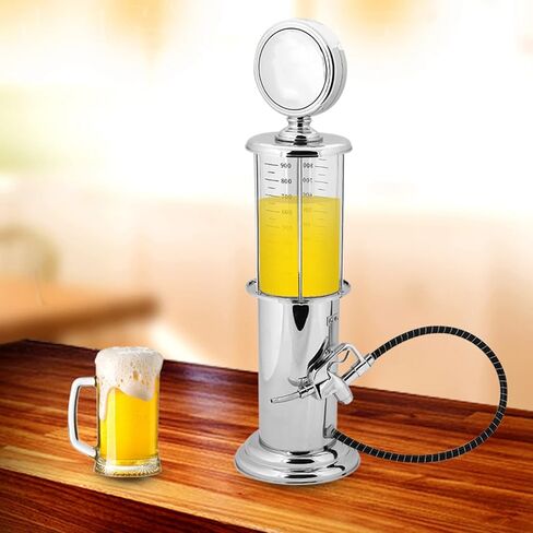 Pump Liquor Dispenser, 1000cc Capacity Single Gun Beer Beverage Dispenser Container, Wine Dispenser Gun Accessories, for Bars Hotels Tea Houses KTV Family in Saudi Arabia
