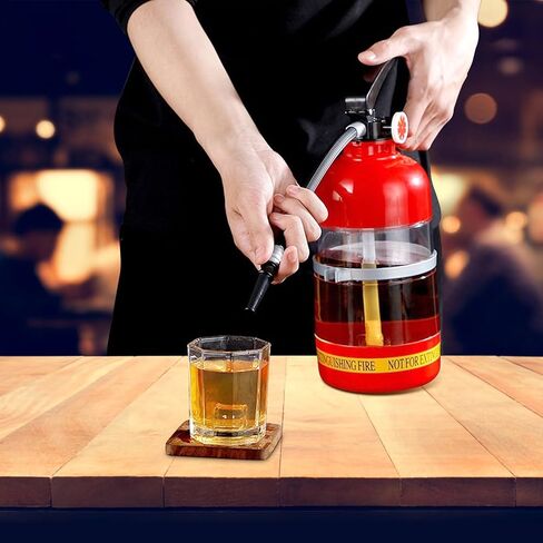 2L Fire Extinguisher Style Beer and Wine Dispenser, Portable Liquor Pump Party Accessory in Saudi Arabia