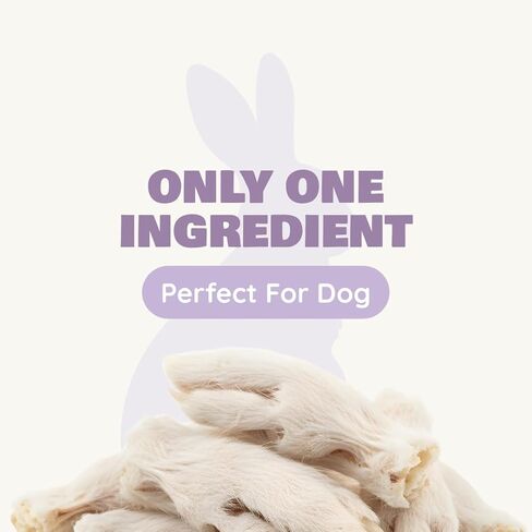 Benji & Louie Air Rabbit Feet - أقدام أمامية أرنب كاملة مع فرو - يعالج الكلب الصحي الطبيعي أو مضغ الكلاب ، مكون واحد ، 2.5 أوقية ، 12 العد in Kuwait