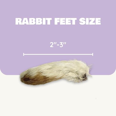 Benji & Louie Air Rabbit Feet - أقدام أمامية أرنب كاملة مع فرو - يعالج الكلب الصحي الطبيعي أو مضغ الكلاب ، مكون واحد ، 2.5 أوقية ، 12 العد in Kuwait