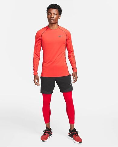 Nike Pro Dri-FIT Men's 3/4 Tights (Small Tall, Univeristy Red/Black/Black) in Saudi Arabia