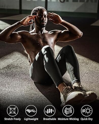 Performance Compression Leggings for Men, Athletic Tights for Running, Workout and Sports Activities (XL Yard) in Saudi Arabia