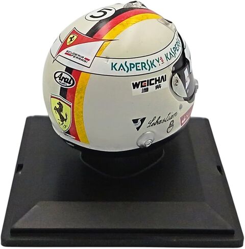 OPO 10 - Formula 1 Helmet Compatible with Ferrari F1: Sebastian Vettel 2015-1/5 Scale Spark - CAS96 in Saudi Arabia