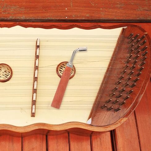 أداة مفتاح ربط Zerodeko Dulcimer مع مقبض ناعم ورأس معدني موالف مفتاح ربط محمول لأداة ضبط مقاومة للصدأ لهجة الآلة لأداة ضبط السنطور والأدوات الخيطية المشابهة in Saudi Arabia