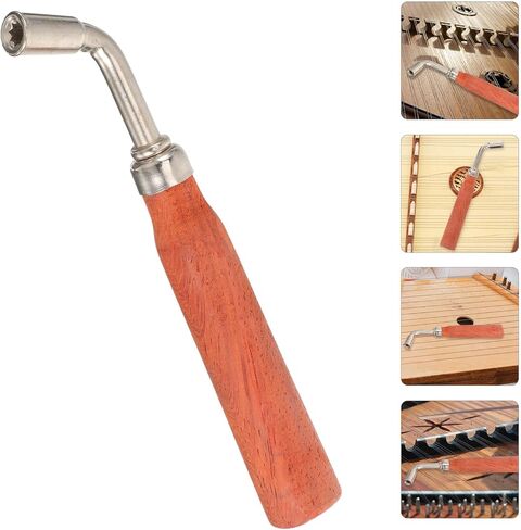 أداة مفتاح ربط Zerodeko Dulcimer مع مقبض ناعم ورأس معدني موالف مفتاح ربط محمول لأداة ضبط مقاومة للصدأ لهجة الآلة لأداة ضبط السنطور والأدوات الخيطية المشابهة in Saudi Arabia