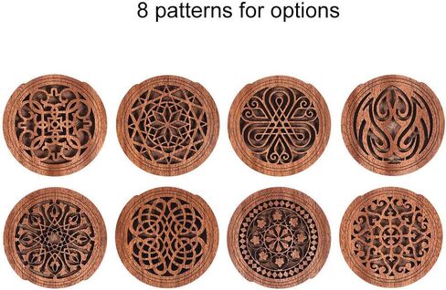 Guitar Wooden Soundhole Sound Hole Cover Block Feedback Buffer Mahogany Wood for EQ Acoustic Folk Guitars in Saudi Arabia