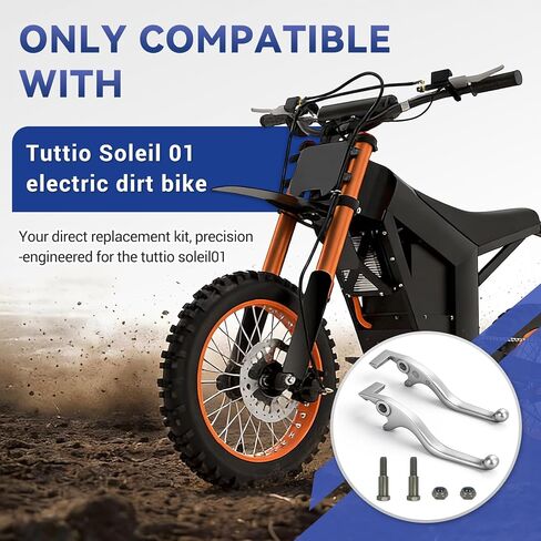 Left and Right Brake Lever Compatible with Tutto Tuttio Soleil01 Electric Dirt Bike Ebike, Handbrake Lever Replacement for Tutti Soleil 01 E Bike Electric Bike Motorcycle Accessories Aluminum in Kuwait