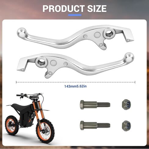Left and Right Brake Lever Compatible with Tutto Tuttio Soleil01 Electric Dirt Bike Ebike, Handbrake Lever Replacement for Tutti Soleil 01 E Bike Electric Bike Motorcycle Accessories Aluminum in Kuwait