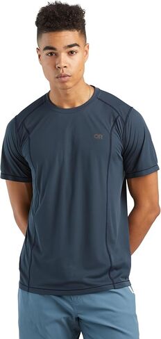 Outdoor Research Men's Echo T-Shirt – Quick Drying & UV Protection Shirt Pebble in Saudi Arabia