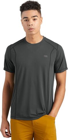 Outdoor Research Men's Echo T-Shirt – Quick Drying & UV Protection Shirt Pebble in Saudi Arabia
