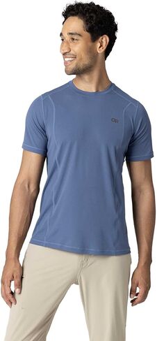 Outdoor Research Men's Echo T-Shirt – Quick Drying & UV Protection Shirt Pebble in Saudi Arabia