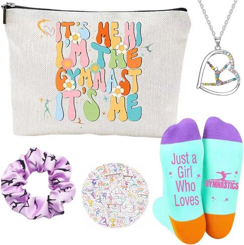 هدايا الجمباز الهدايا للجمباز أشياء قلادة الجمباز الجوارب. in Kuwait