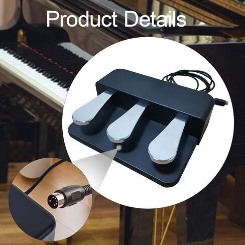 DYNWAVE 3 دواسة وحدة لينة Sostenuto الحفاظ على دواسة المحمولة عالية الجزء استبدال مباشر للوحات مفاتيح البيانو الكهربائية in Kuwait