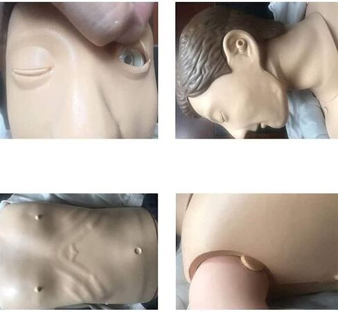 نماذج هيكل عظمي لدمى الإنعاش، قزم للصدمات كامل الوظائف، دمى محاكاة لتدريب الإنعاش القلبي الرئوي لكامل الجسم مع ملحقات طبية، نموذج تدريب على ضغط الصدر in Kuwait