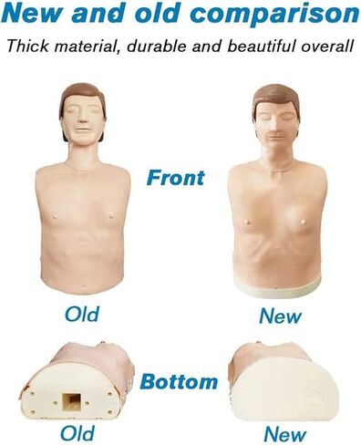 نموذج تعليمي لتدريب الإنعاش القلبي الرئوي، نموذج تدريب احترافي على الإسعافات الأولية لنصف الجسم للبالغين، نموذج طبي لمحاكاة الإنعاش القلبي الرئوي لتعليم المرضى وتعليمهم in Kuwait