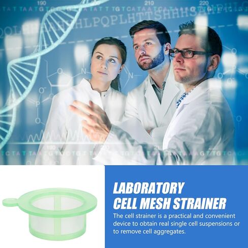 PRETYZOOM 2pcs Disposable Cell Strainers Mesh Filters for Laboratory Experiments Improved Ventilation Hold Design for School Teaching and Scientific Research in Saudi Arabia