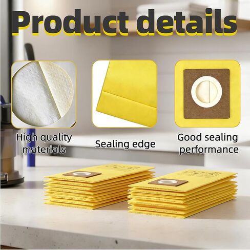 حقيبة مكنسة كهربائية للاستعمال مرة واحدة AH10243 متوافقة مع مكنسة هوفر التجارية CU2 الكهربائية، بديلة لـ CH54013 CH54015 CH54113 CH54115، أكياس جمع الغبار عالية الكفاءة، استبدال الجزء AH10243 (10 P) in Kuwait