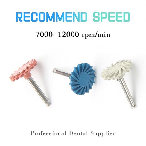 Dental Composite Polishing Wheels Rubber Polisher System Diamond Impregnated Polishing System System Dental Polishing Discs 3-Step System RA Disc 14mm Kit Dentist Tools 6Pcs in Saudi Arabia