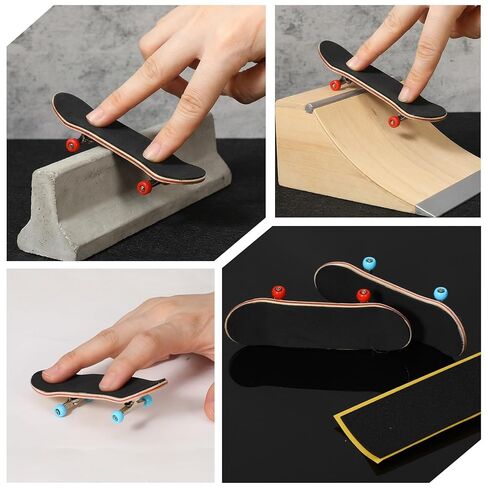 12-Pack Foam Fingerboard Grip Tape,High-Traction Non-Slip Fingerboard Foam Grip Tape,Grips Tapes Fingerboards for Standard Boards, 8 Black + 8 White (38mm x 110mm) in Saudi Arabia