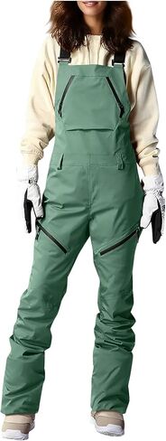 مرايل تزلج نسائية مقاومة للماء معزولة ضد الماء للمشي لمسافات طويلة على الجليد، ملابس شتوية خارجية، بدلات التزلج على الجليد in Kuwait