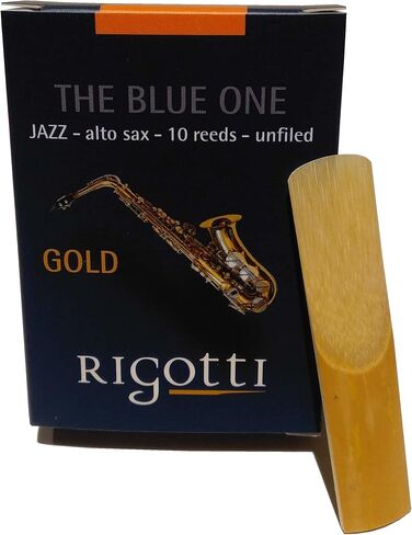 Rigotti RG.JSA Gold Jazz Alto Saxophone Reeds - 2 Medium (10-pack) in Kuwait