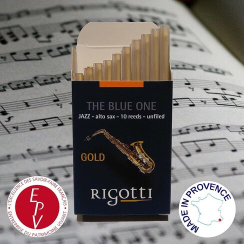 Rigotti RG.JSA Gold Jazz Alto Saxophone Reeds - 2 Medium (10-pack) in Kuwait
