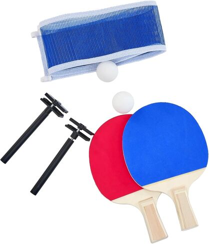 طاولة بلياردو محمولة بطول 6 أقدام مع طاولة بينج بونج 2 في 1 طاولة ألعاب للبالغين والعائلة والرياضات الترفيهية الداخلية مع ملحقات كاملة باللونين الأسود والأزرق in Kuwait