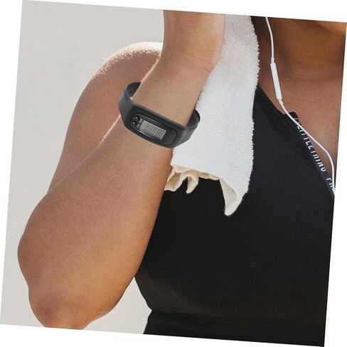 HOMSFOU Pedometer Watch with Multi-Function Step Counter Silicone Wristband Fitness Tracker for Walking and Activity Monitoring Skin-Friendly Design for Everyday Use in Saudi Arabia
