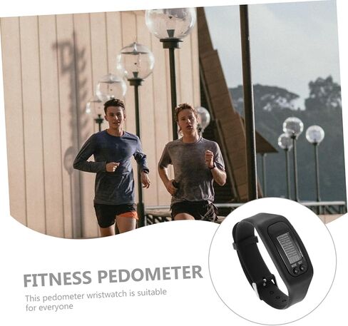 HOMSFOU Pedometer Watch with Multi-Function Step Counter Silicone Wristband Fitness Tracker for Walking and Activity Monitoring Skin-Friendly Design for Everyday Use in Saudi Arabia