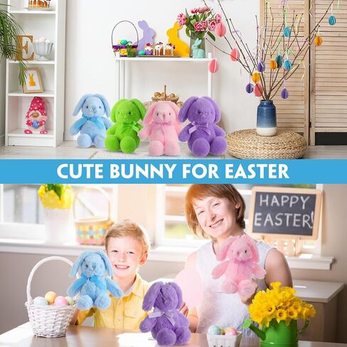 10 أجهزة كمبيوتر 13.5 بوصة أفخم عيد الفصح أرنب محشو حيوان لطيف أرنب محشو ناعم محشو الأرنب بلوش لعبة الأرنب Kawaii للأرنب للأطفال هدايا نائمة رقيقة (وردي ، بيج ، رمادي ، أرجواني ، بني) in Kuwait