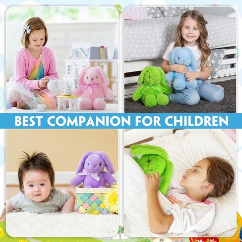 10 أجهزة كمبيوتر 13.5 بوصة أفخم عيد الفصح أرنب محشو حيوان لطيف أرنب محشو ناعم محشو الأرنب بلوش لعبة الأرنب Kawaii للأرنب للأطفال هدايا نائمة رقيقة (وردي ، بيج ، رمادي ، أرجواني ، بني) in Kuwait