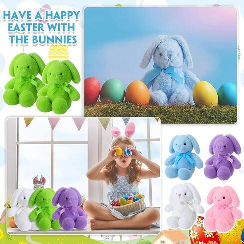 10 أجهزة كمبيوتر 13.5 بوصة أفخم عيد الفصح أرنب محشو حيوان لطيف أرنب محشو ناعم محشو الأرنب بلوش لعبة الأرنب Kawaii للأرنب للأطفال هدايا نائمة رقيقة (وردي ، بيج ، رمادي ، أرجواني ، بني) in Kuwait