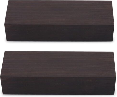 Black Ebony Wood Block 2 Pcs, Fine Open Grain Smooth Surface for Music Instrument Inlay Tool Handles in Saudi Arabia