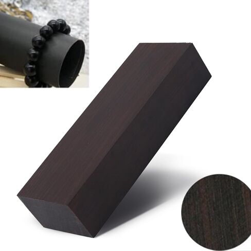 Black Ebony Wood Block 2 Pcs, Fine Open Grain Smooth Surface for Music Instrument Inlay Tool Handles in Saudi Arabia