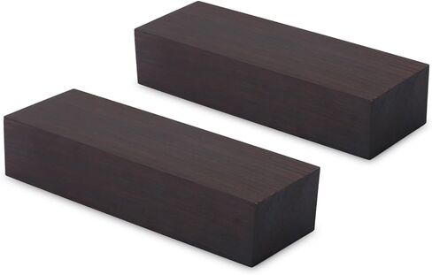Black Ebony Wood Block 2 Pcs, Fine Open Grain Smooth Surface for Music Instrument Inlay Tool Handles in Saudi Arabia