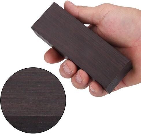 2 Pcs Black Ebony Lumber Natural Wood Timber Tool Handle Plate Blank Wooden Material for DIY Music Instruments Tools in Saudi Arabia