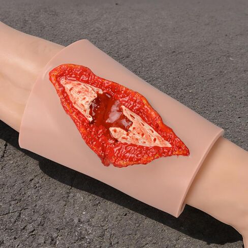 Wound Packing Trainer, Wearable Open Fracture Wound Trainer for Wound Care Practice, Bleed Control Education, Fracture Wound Simulator for Teaching and Skills Training in Kuwait