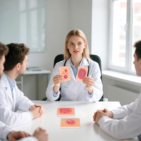 Wound Packing Trainer, Bacterial Infected Wound Model, Palm Sized Wound Simulation Models for Medical Education, Wound Care Demonstrations Tool, 4PCS in Kuwait