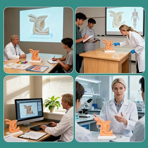 Male Urinary Catheterization Insertion Trainer, Catheter Insertion Practice Model with Numbered Anatomy, Nursing Skills Trainer for Medical Education in Kuwait