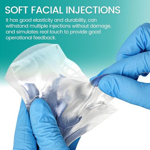 Transparent Facial Injection Model, Facial Training Nose Model for Injection and Filler Practice, Used for Micro Plastic Surgery Teaching, Beautician Teaching, Medical Students Doctors in Kuwait