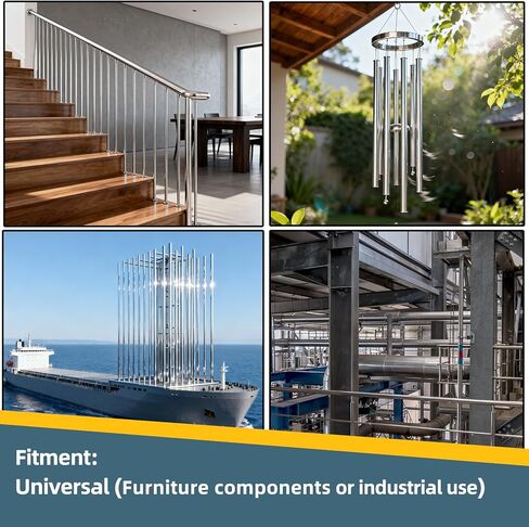 GeilSpace 3/8" OD 304 Stainless Steel Tube, 36 inch Length, Round Metal Weldable Pipe, DIY Industrial Straight Metal Tubing (3/8"OD-36"-2PCS) in Kuwait